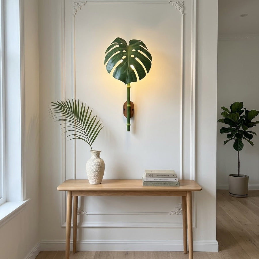 Tea Garden Outdoor Bionic Bamboo Wall Sconce Lamp - Image 0