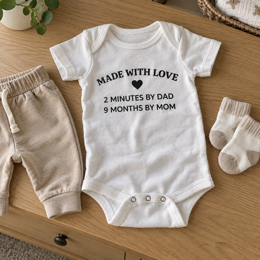 Body de Bebê Feito com Amor