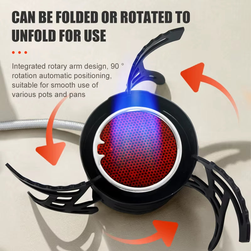 Dual-Core Blue Flame Outdoor Cooking Stove - Image 5