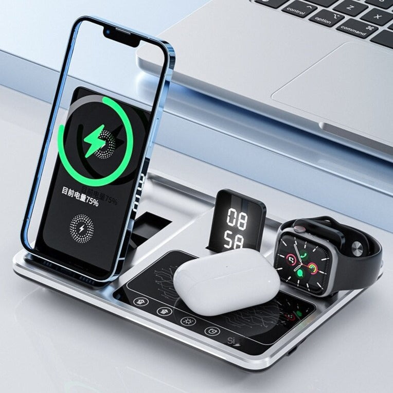 All-In-One Wireless Charging Dock Clock - Image 0
