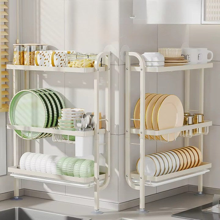 Shelf Sleek Space-Saving Multi-Tier Kitchen Storage Rack · Mavigadget