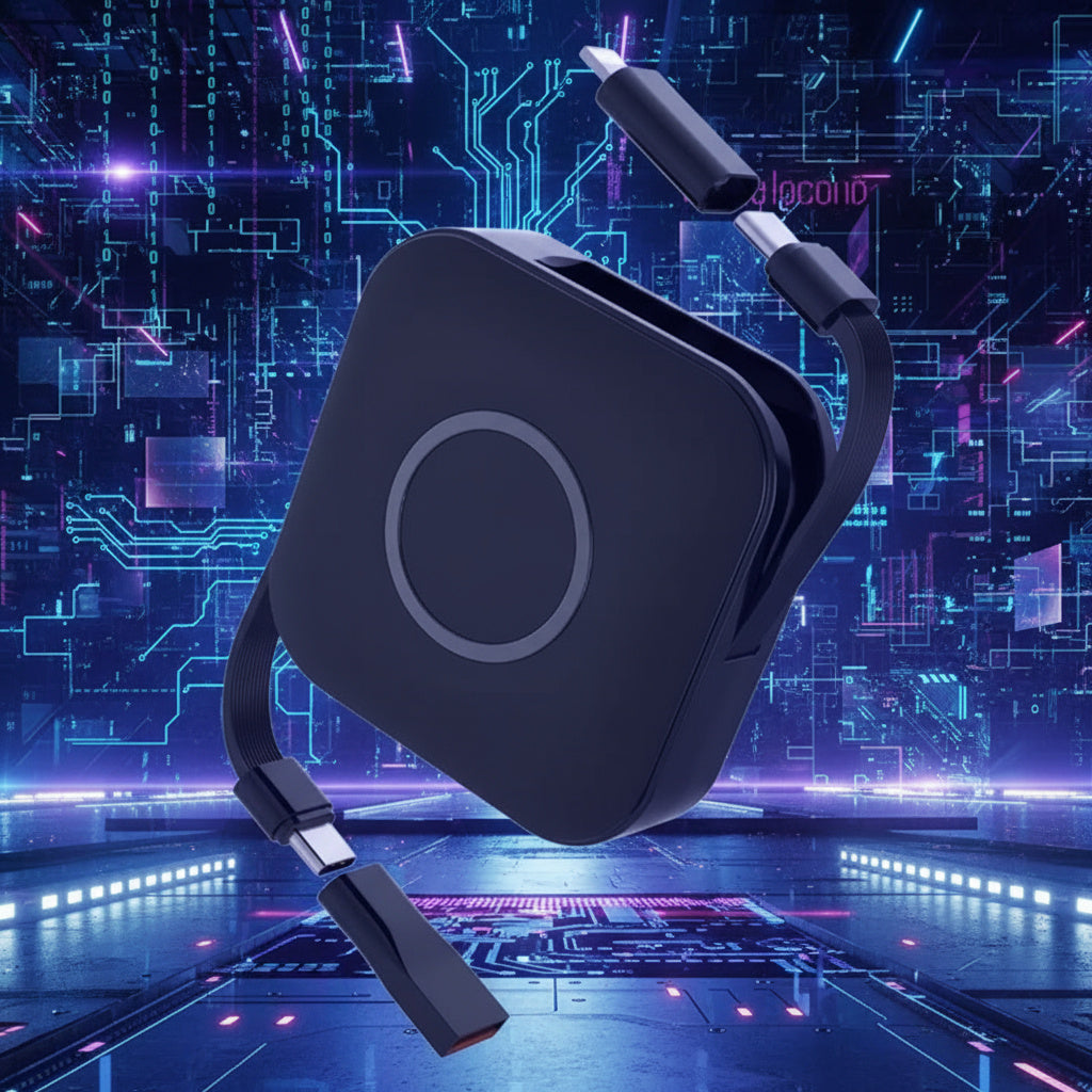 3 in 1 Retractable USB Charger Cable - Image 0