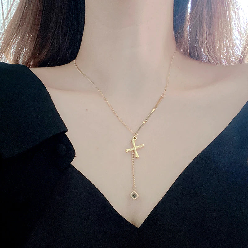 Charming Initials Letter Necklace - Image 3