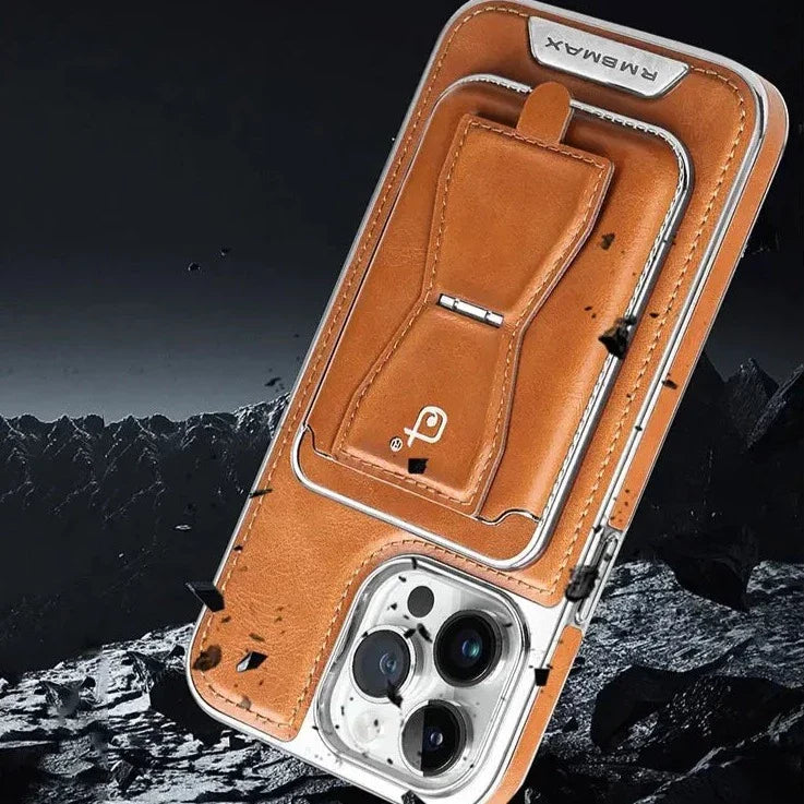 Lux Hold Leather Wallet Stand iPhone Case - Image 2