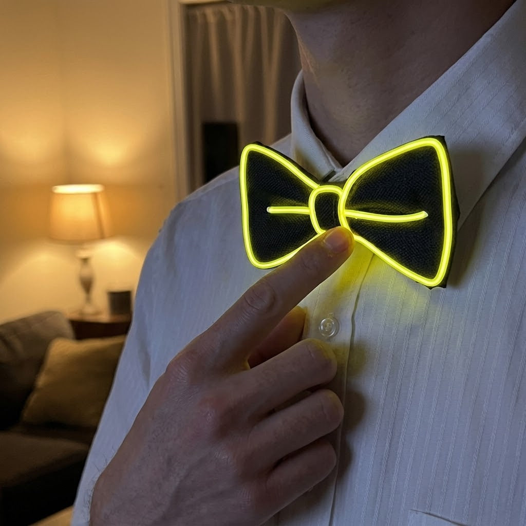 Neon Glow LED Party Tie - Image 1