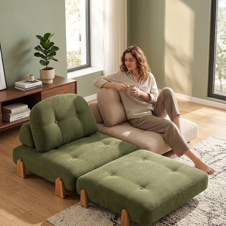 Foldable Tatami Pull-Out Chic Comfy Sofa  Bed