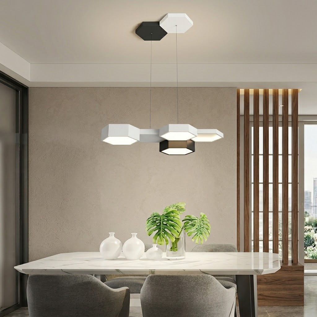 Six Points Modern Hexagon LED Ceiling Panel Light - Image 8
