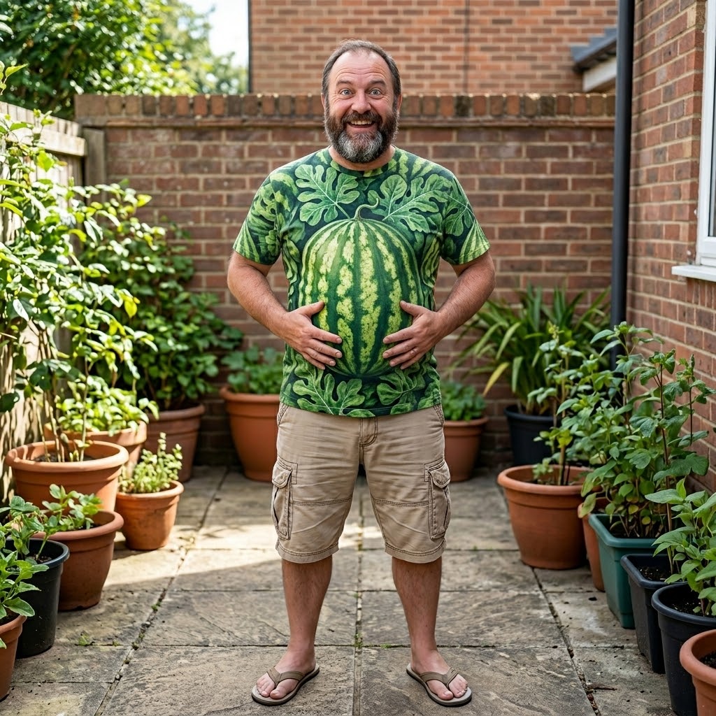 Watermelon Belly Summer T-Shirt - Image 2