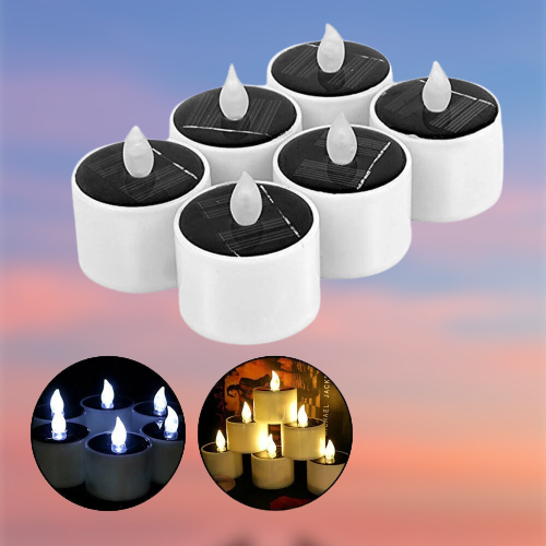 Solar-Powered Mini Candle Lights - Image 0