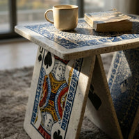 Playing Cards Art Sculptural Coffee Table - Image 2