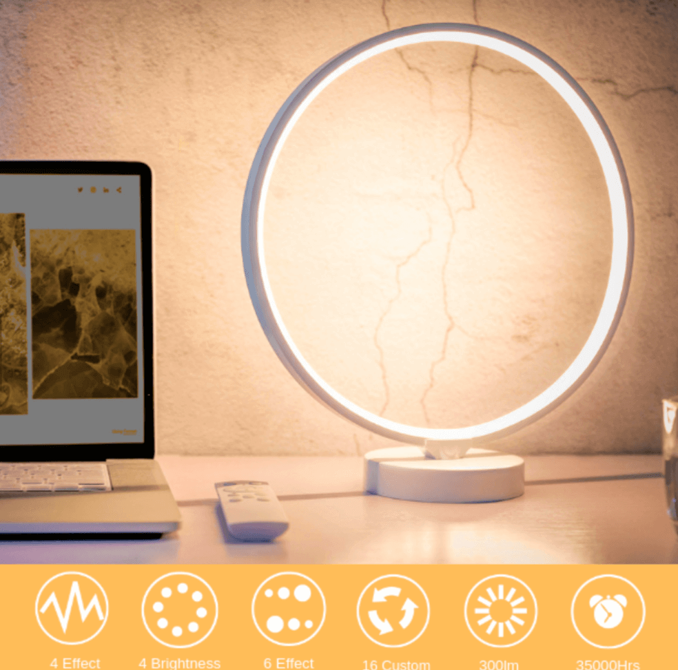 Nordic Mood Led Circle Table Lamp - MaviGadget