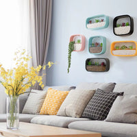 Geometric Diamond Wall Vase Shelf - Image 0