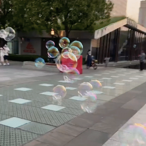 Automatic Flower Bubble Blower Machine Toy - Image 2