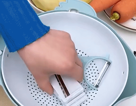 All-in-One Drain Basket Vegetable Grater - Image 3