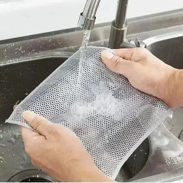Non-Stick Iron Wipe Double Layer Wire Cleaning Cloth - Image 0