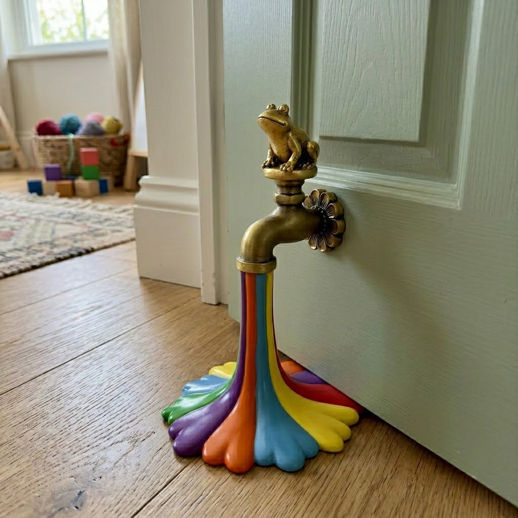 Flowing Rainbow Resin Statue Garden Decor - Image 1