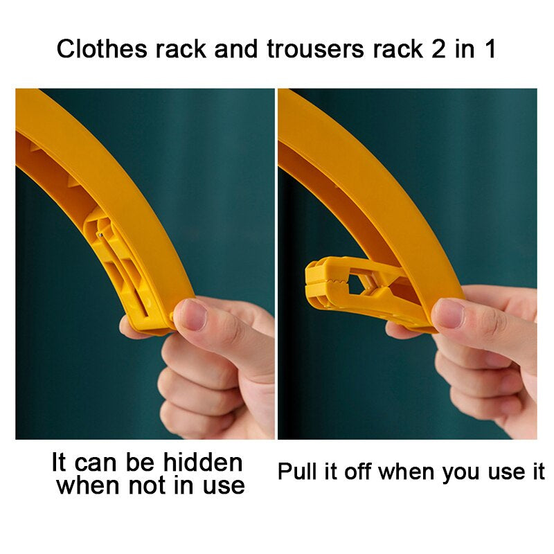 Three-Layer Rotating Cloth Hangers with Clips - Image 9