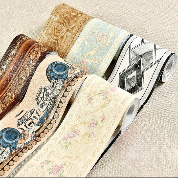 Retro Flair Waterproof Self-Adhesive Wallpaper - Image 0