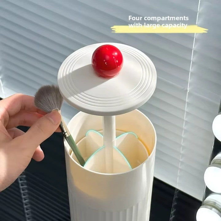 Automatic Pop-Up Cylindrical Makeup Brush Organizer - Image 2