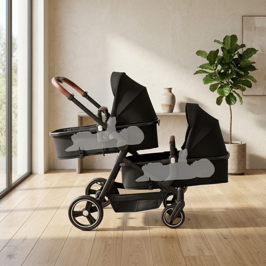 Lightweight Japanese Style Twin Baby Stroller - Image 2