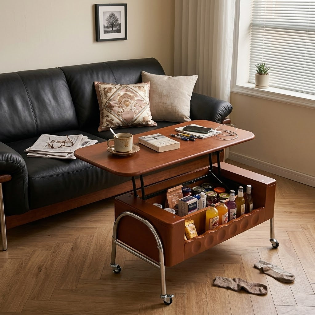 TopFlip Hidden Storage Lift Top Coffee Table - Image 0