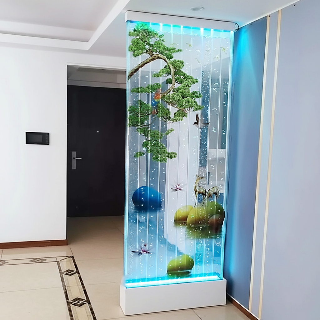 Modern LED Bubble Wall Fountain Interior Waterfall - Image 3