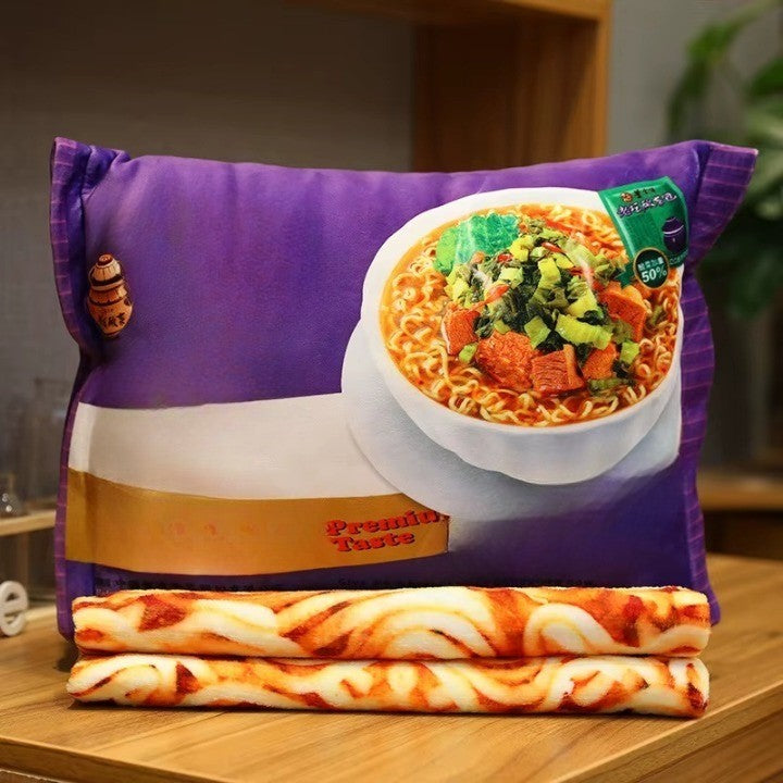 Comfort Food Noodle Snuggle Throw Blanket