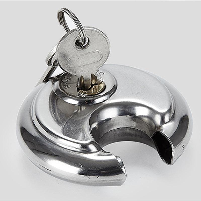 Heavy Duty Round Stainless Steel Padlock - Image 1