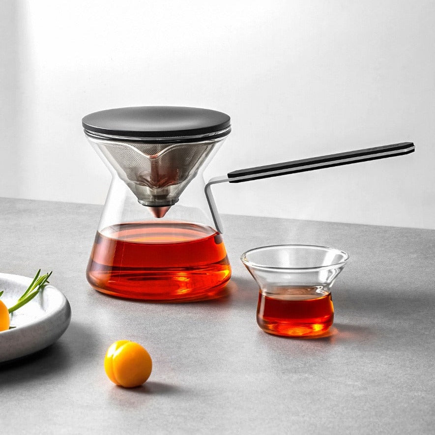 One-Button Brew Magnetic Glass Tea Pot - Image 2