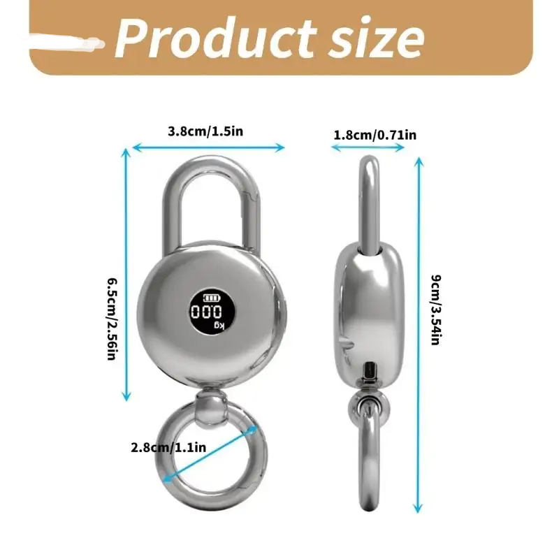 Travel-Friendly Pocket Size Digital Display Scale Keychain - Image 6