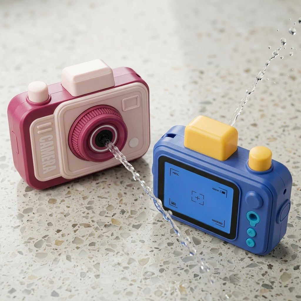 Who Got Wet Camera Water Gun Prank Toy - Image 1