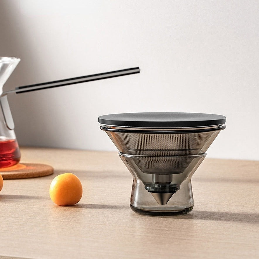 One-Button Brew Magnetic Glass Tea Pot - Image 3