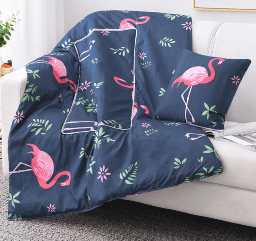 2In1 Colorful Cartoon Pillow Blanket