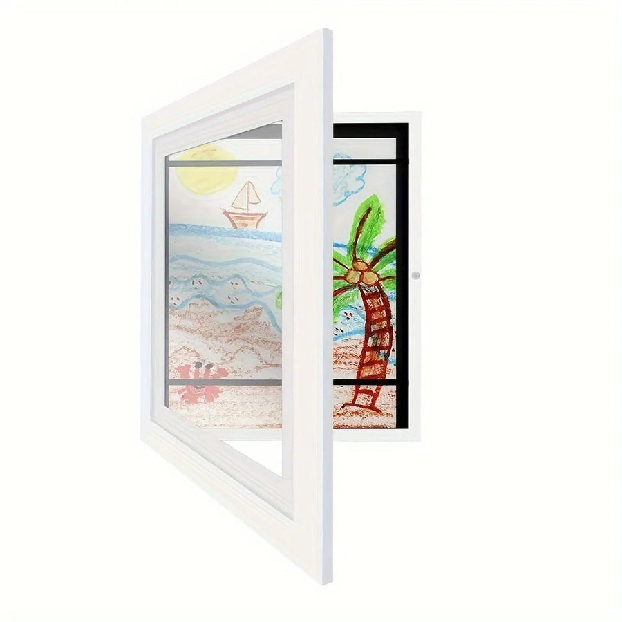 Magnetic Wooden Kids Easy Open Art Frame - Image 6