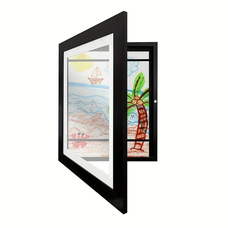 Magnetic Wooden Kids Easy Open Art Frame - Image 7