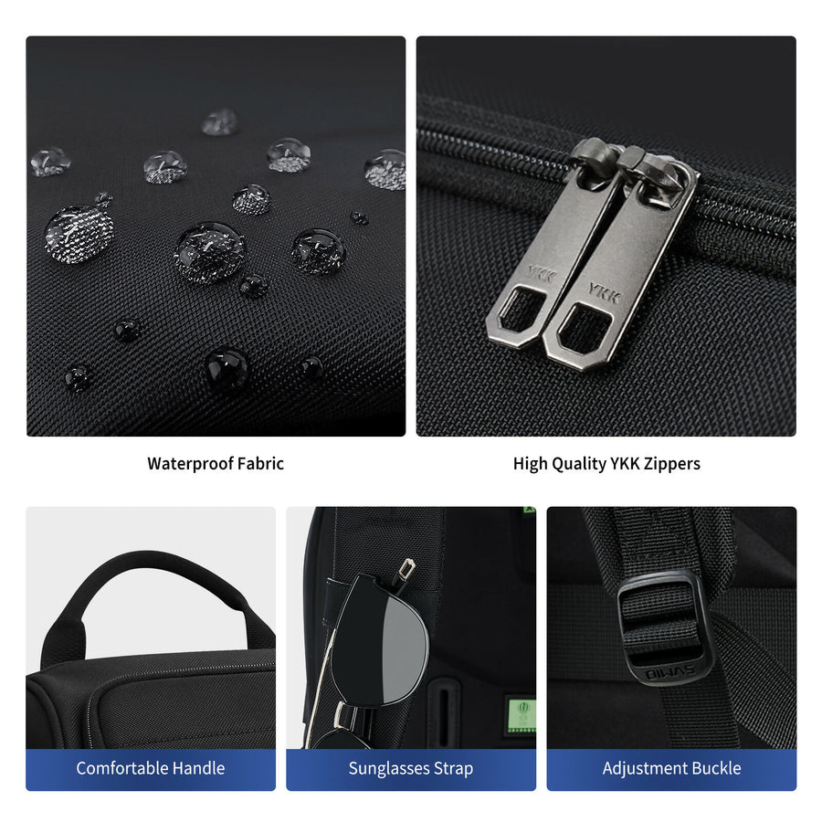 OIWAS 15.6” Laptop Backpack With USB Charging Port - Image 2