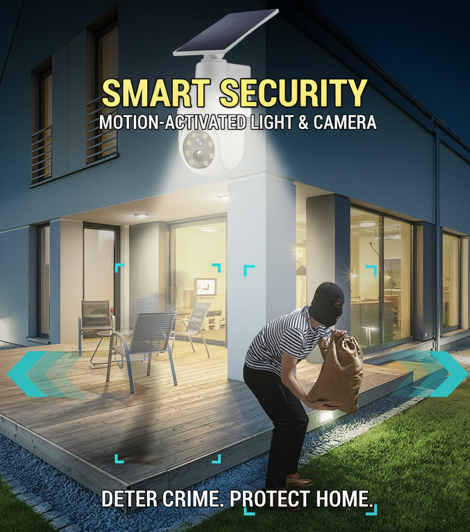 Solar Powered Motion Sensor Smart Rainproof Dummy Camera - Image 4