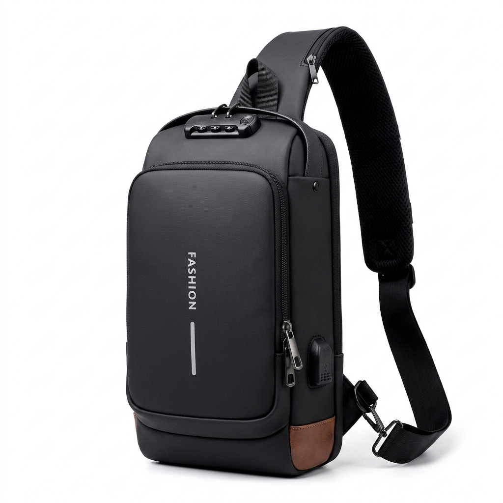 Crossbody Leather Anti-Theft Waterproof Bag