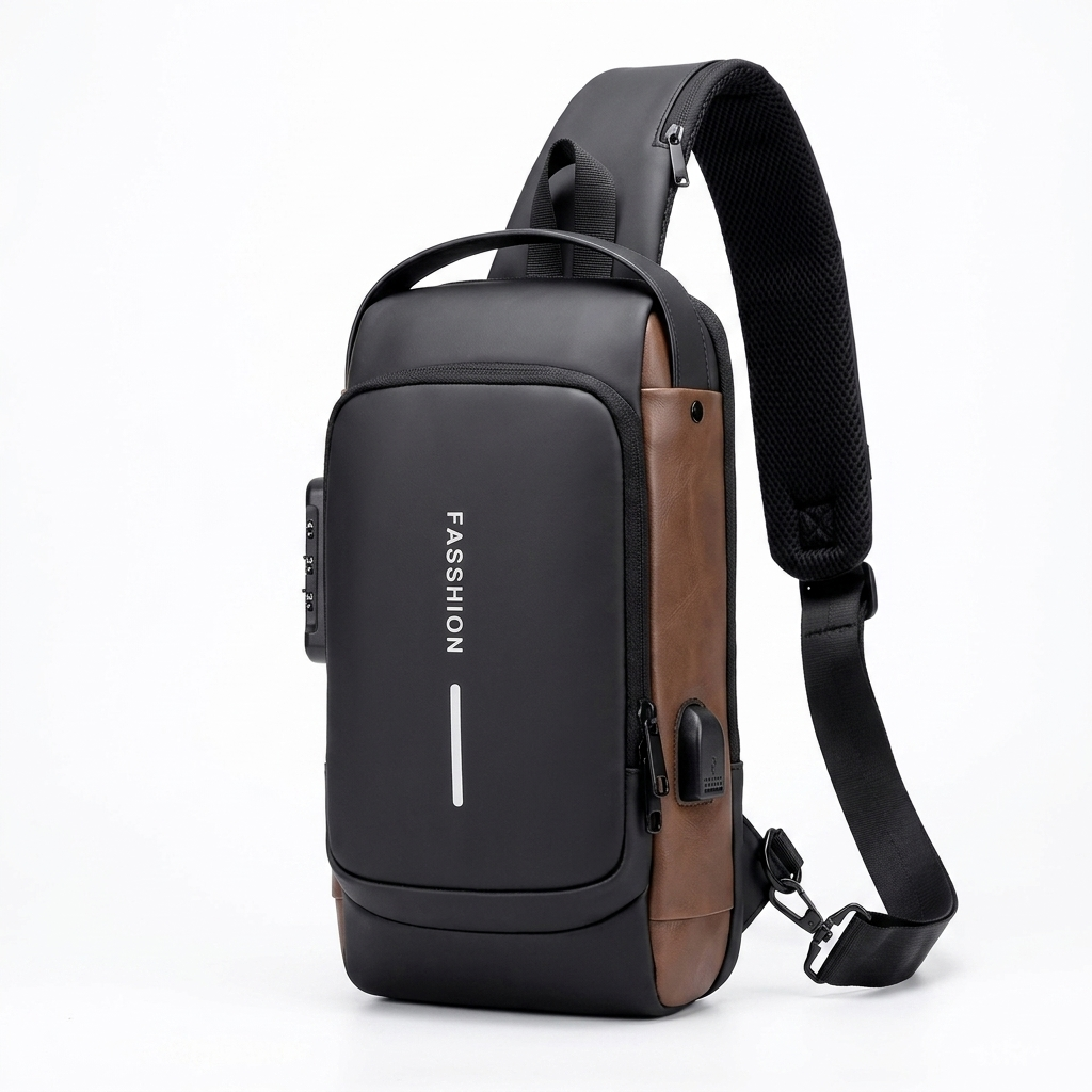 Crossbody Leather Anti-Theft Waterproof Bag