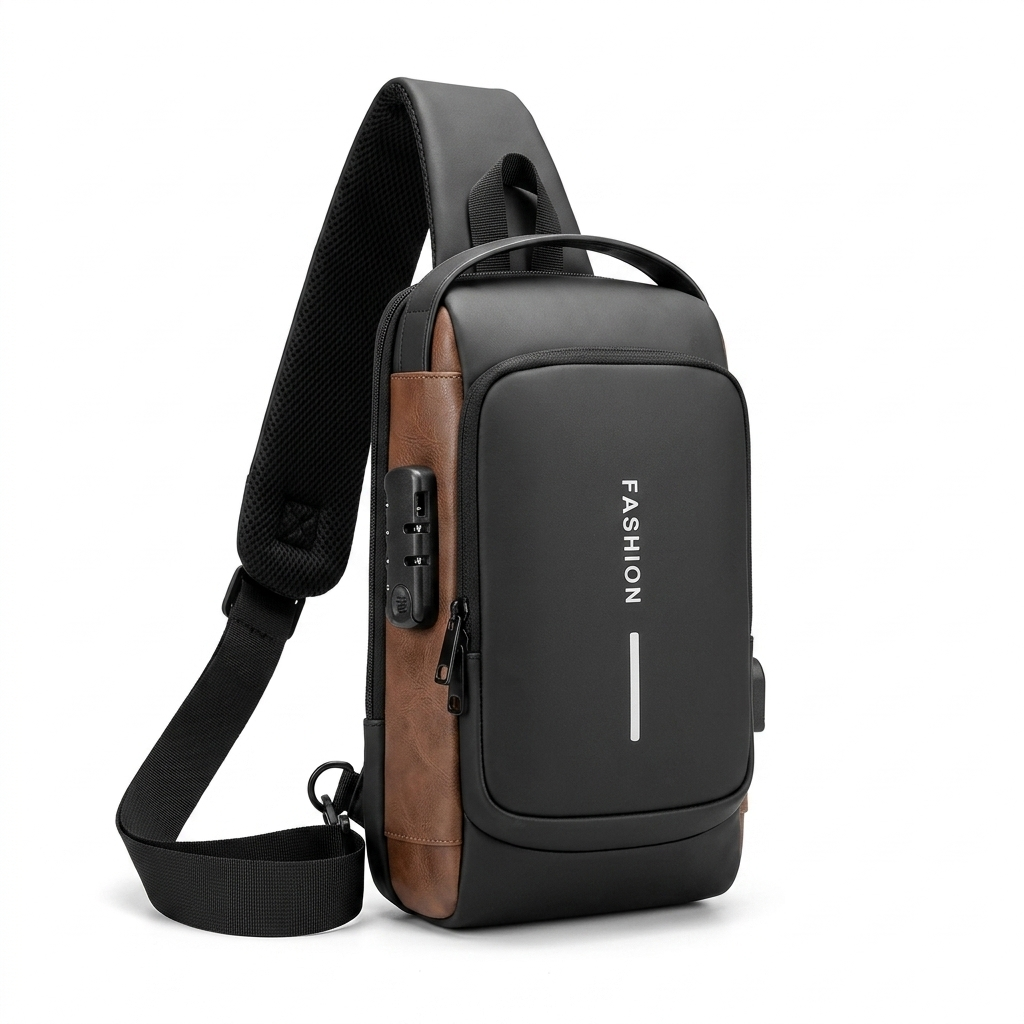 Crossbody Leather Anti-Theft Waterproof Bag