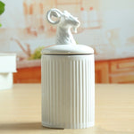 Creative Ceramic Animal Kitchen Storage Container