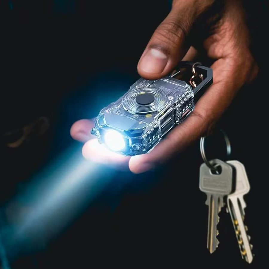 Mini USB Rechargeable LED Keychain Flashlight - Image 0