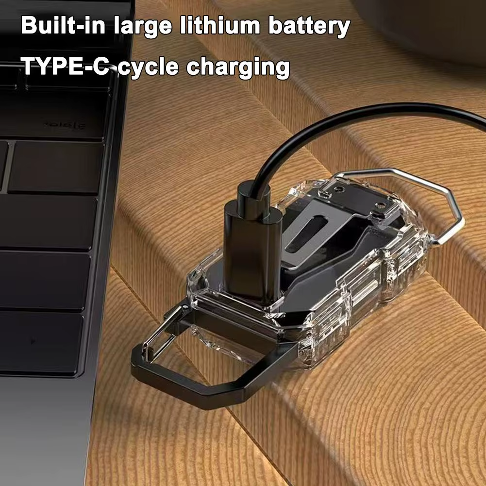 Mini USB Rechargeable LED Keychain Flashlight - Image 2