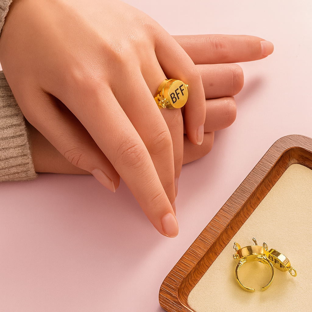 Couple Rotating Magnetic BFF Rings - Image 1