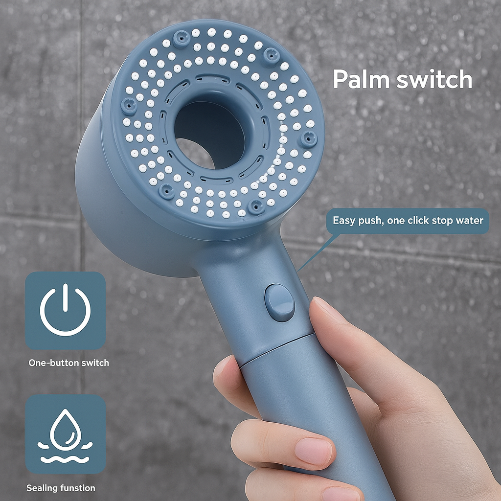 High-Pressure Massager Power Spray Shower Head - Image 0