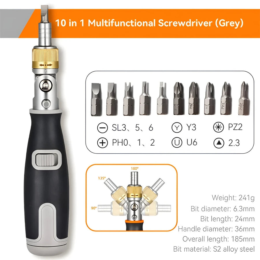 10in1 Multi-Angle Portable Ratchet Screwdriver - Image 8