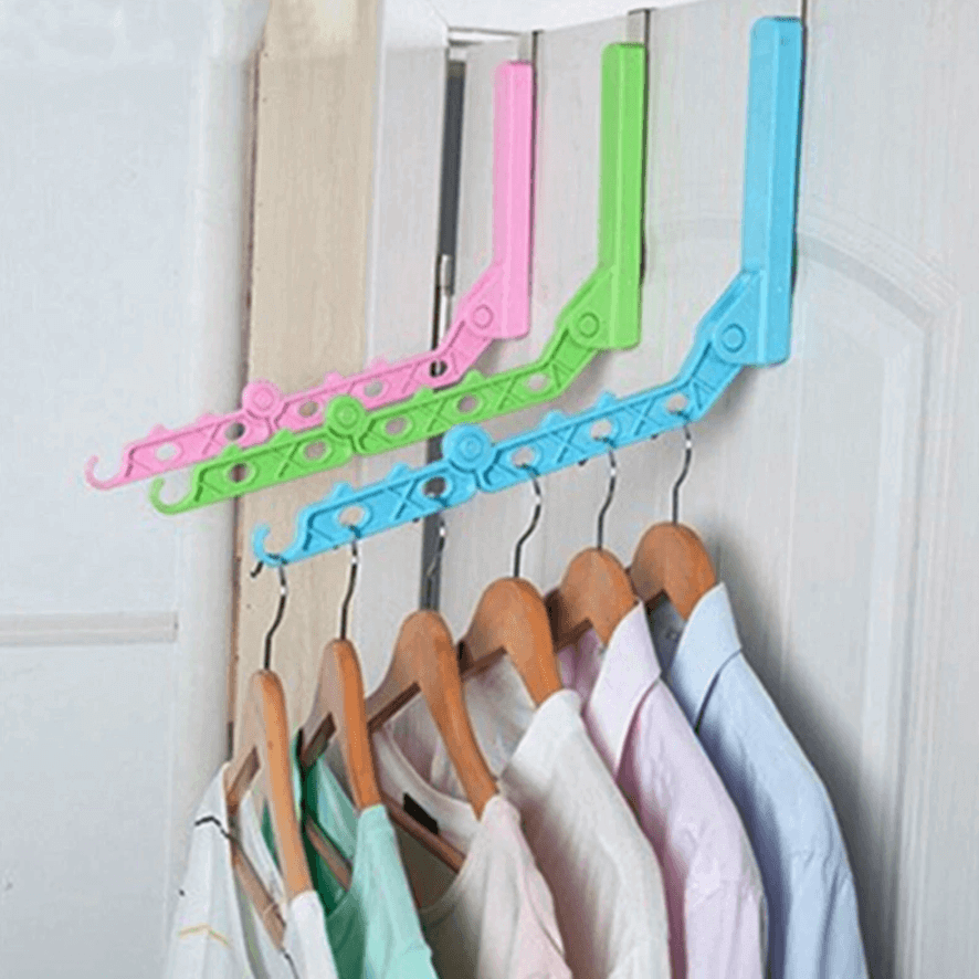 Foldable Over-The-Door Drying Hanging Rack - Image 0