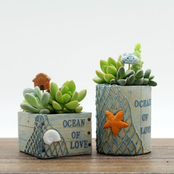 Mini Retro Rome Column Flower Pots - Image 0