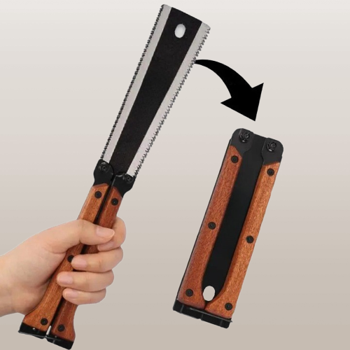 Pro Master Double Edge Foldable Carpentry Hand Saw - Image 4
