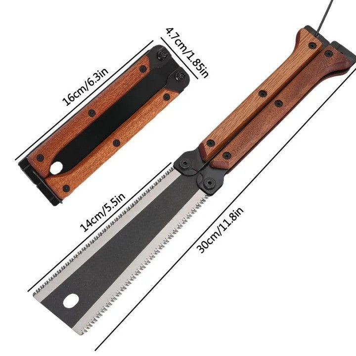 Pro Master Double Edge Foldable Carpentry Hand Saw - Image 9